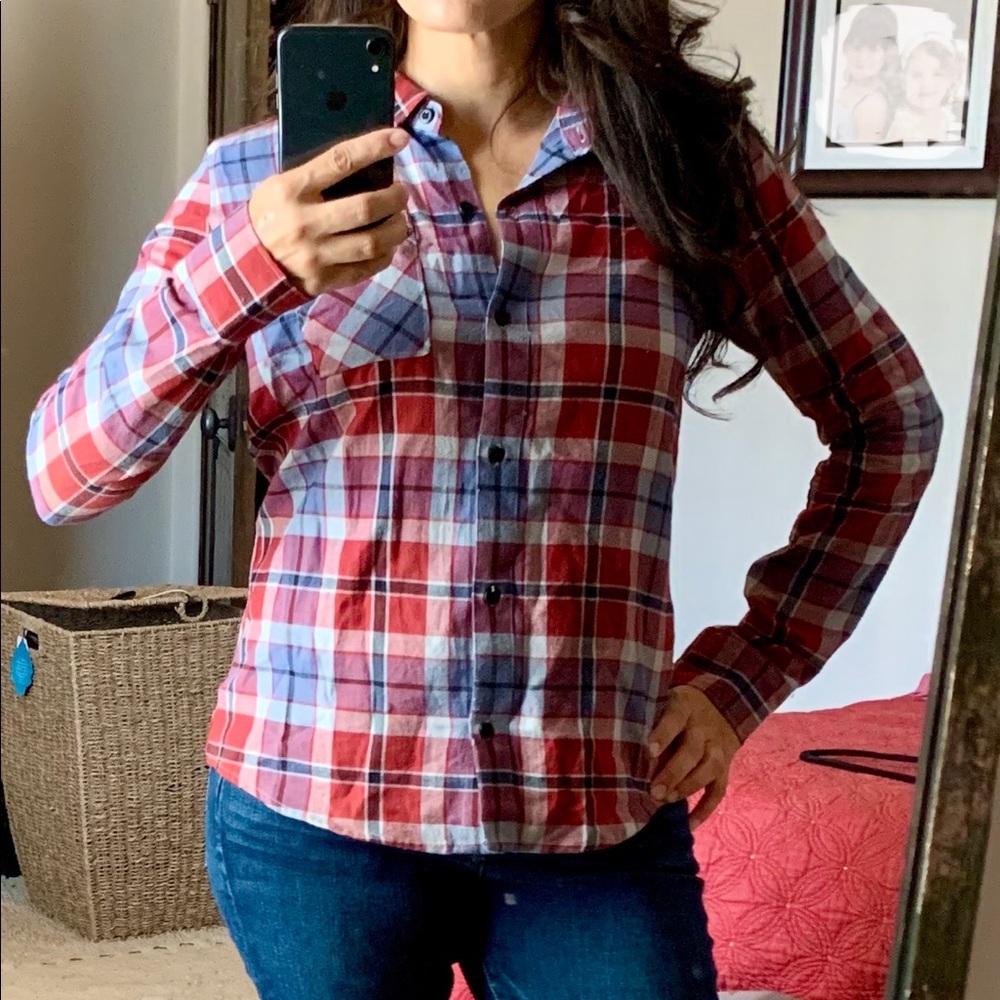 Plaid top